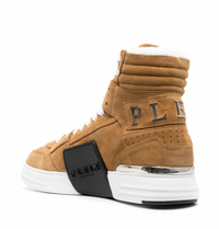 Thumbnail for Philipp Plein Hi-Top Hexagon Suede Shoes Size 39