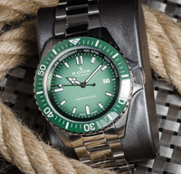 Thumbnail for Edox 80120-3VM-VDN1 Men's Neptunian Automatic Green Watch