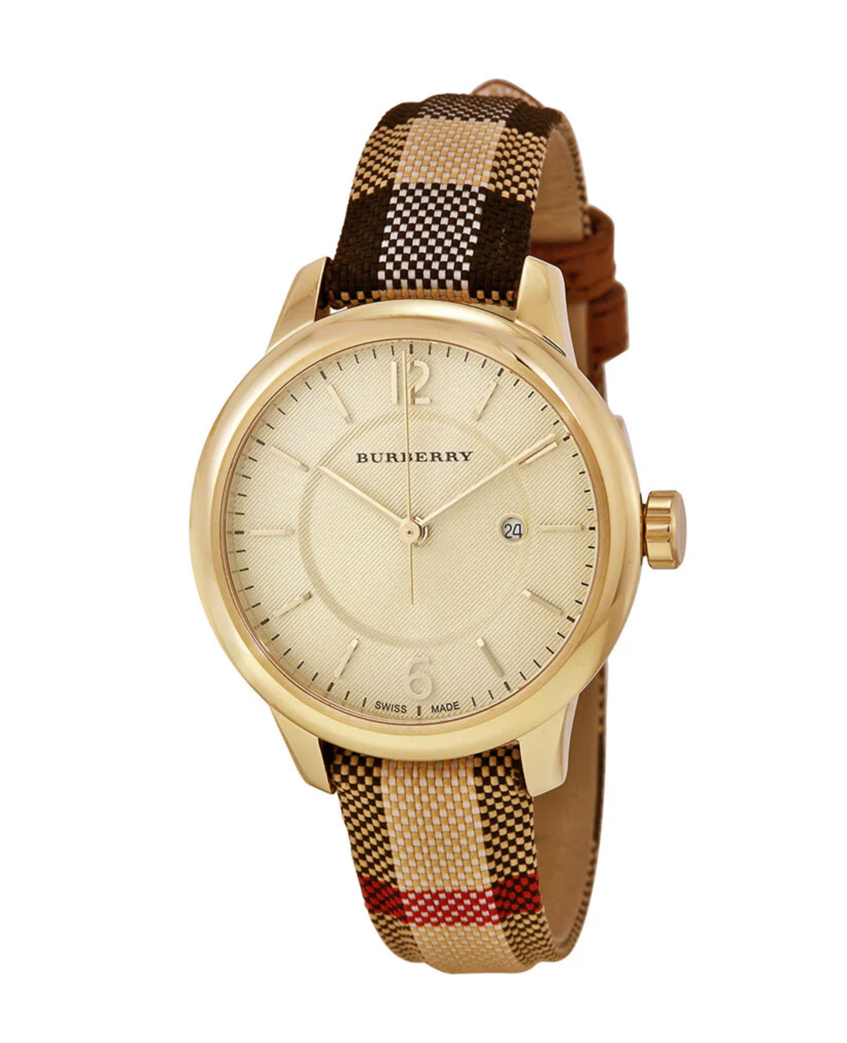 Burberry heritage beige leather watch hotsell