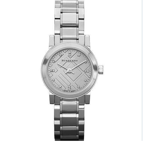 Burberry Ladies Watch The City Diamonds Steel 26mm BU9213 Watches Crystals