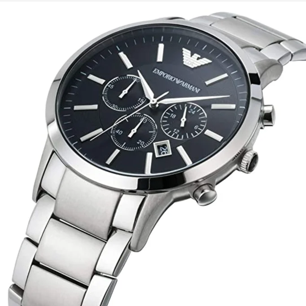 Emporio Armani Men's Renato Chronograph Watch Black AR2460