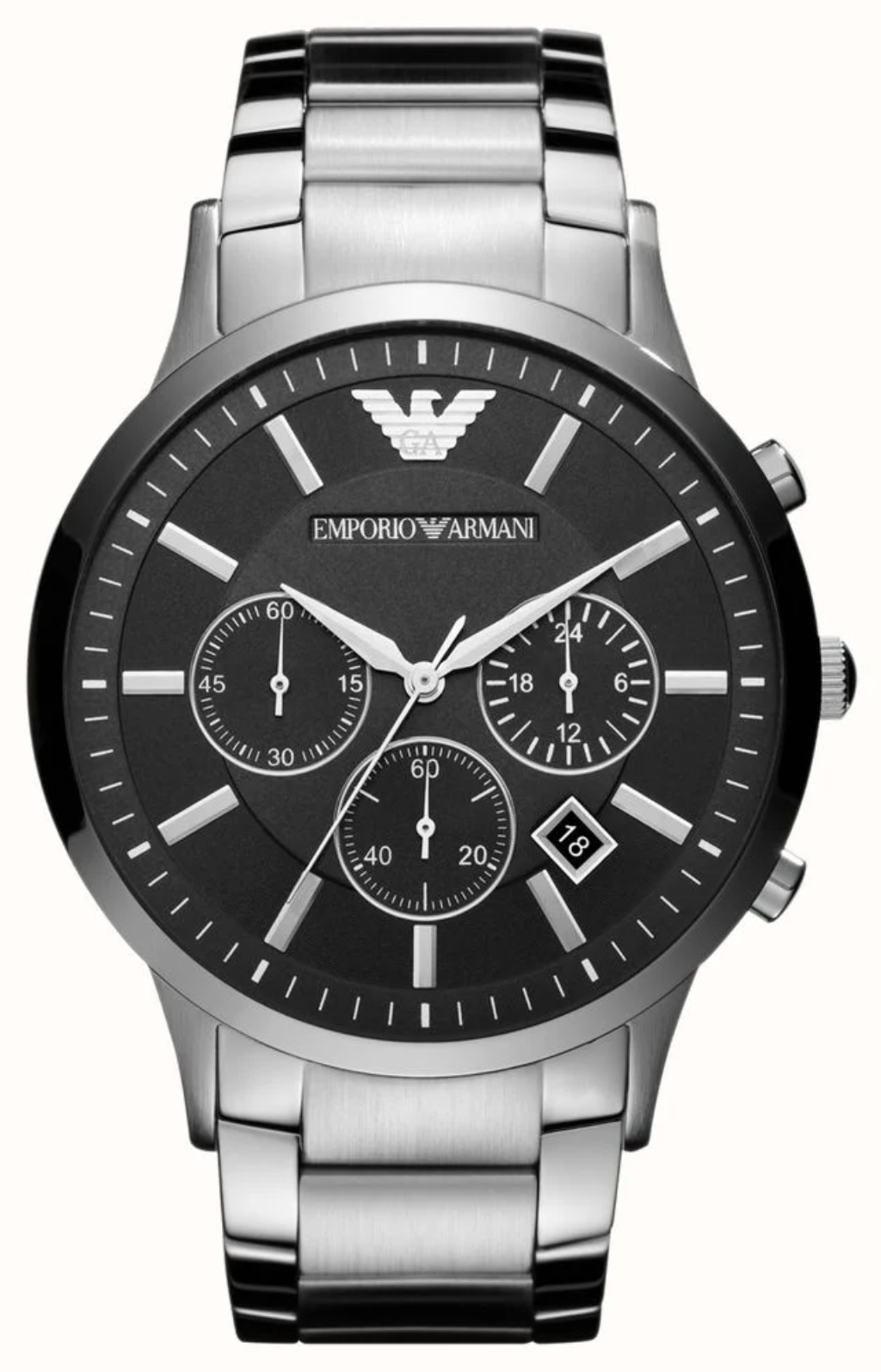 Emporio Armani Men's Renato Chronograph Watch Black AR2460