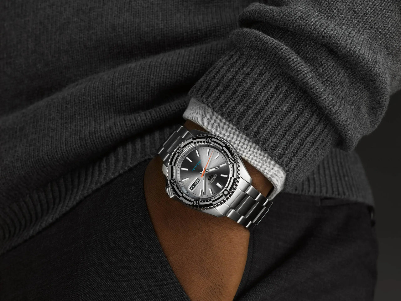 Seiko Men's Watch 5 Sports Silver Rally Diver Special Edition