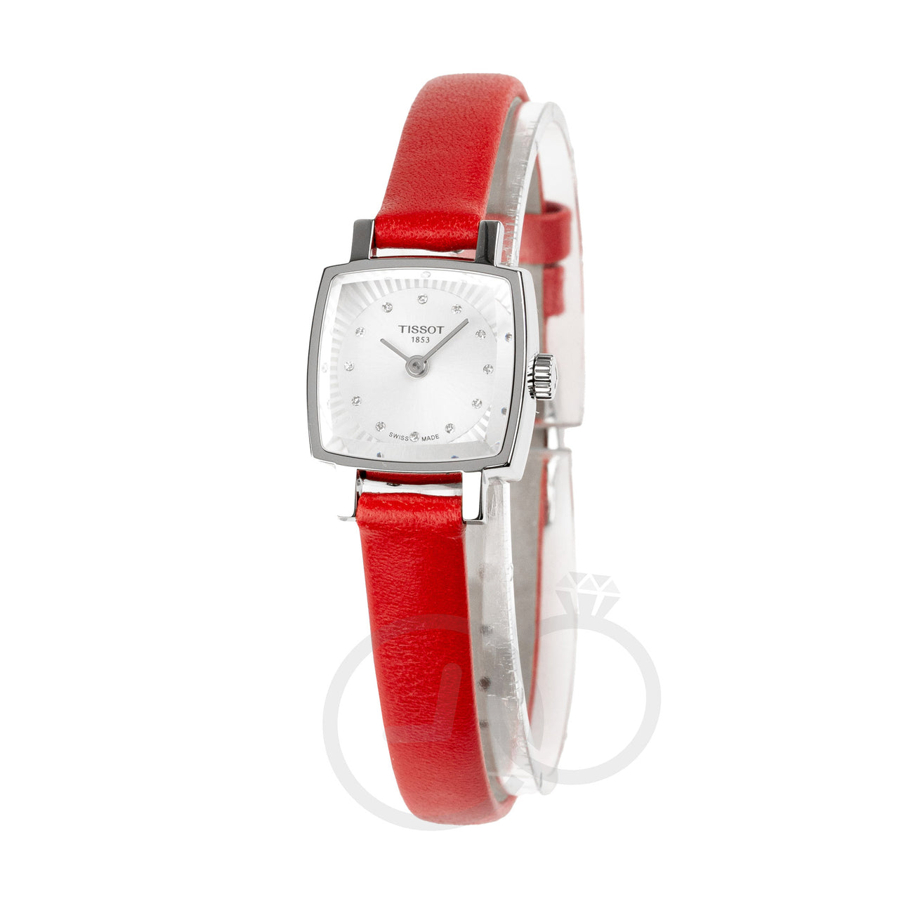 Tissot Lovely Summer Ladies Silver Red Watch T0581091603600