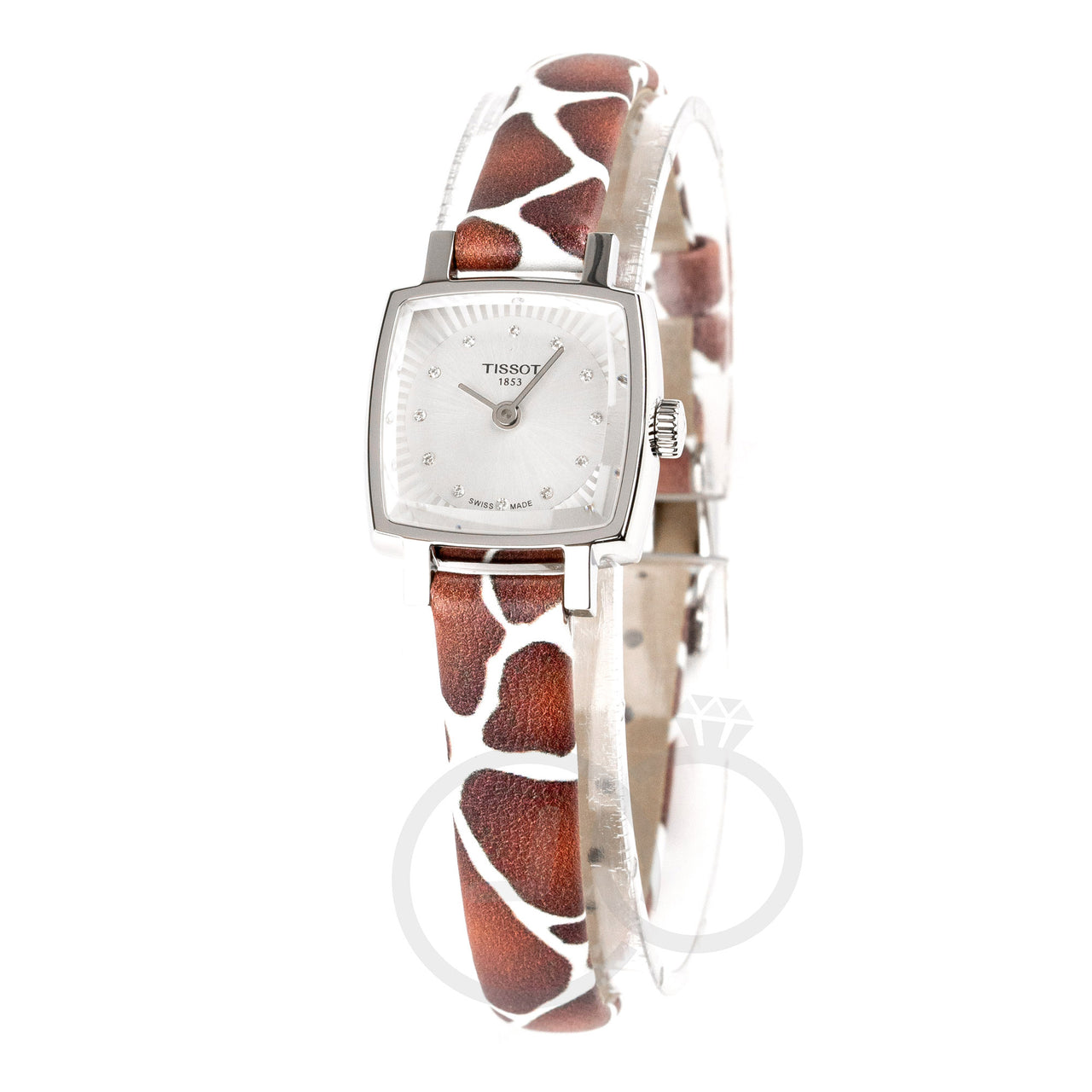 Tissot Lovely Summer Ladies Silver Brown Watch T0581091703600