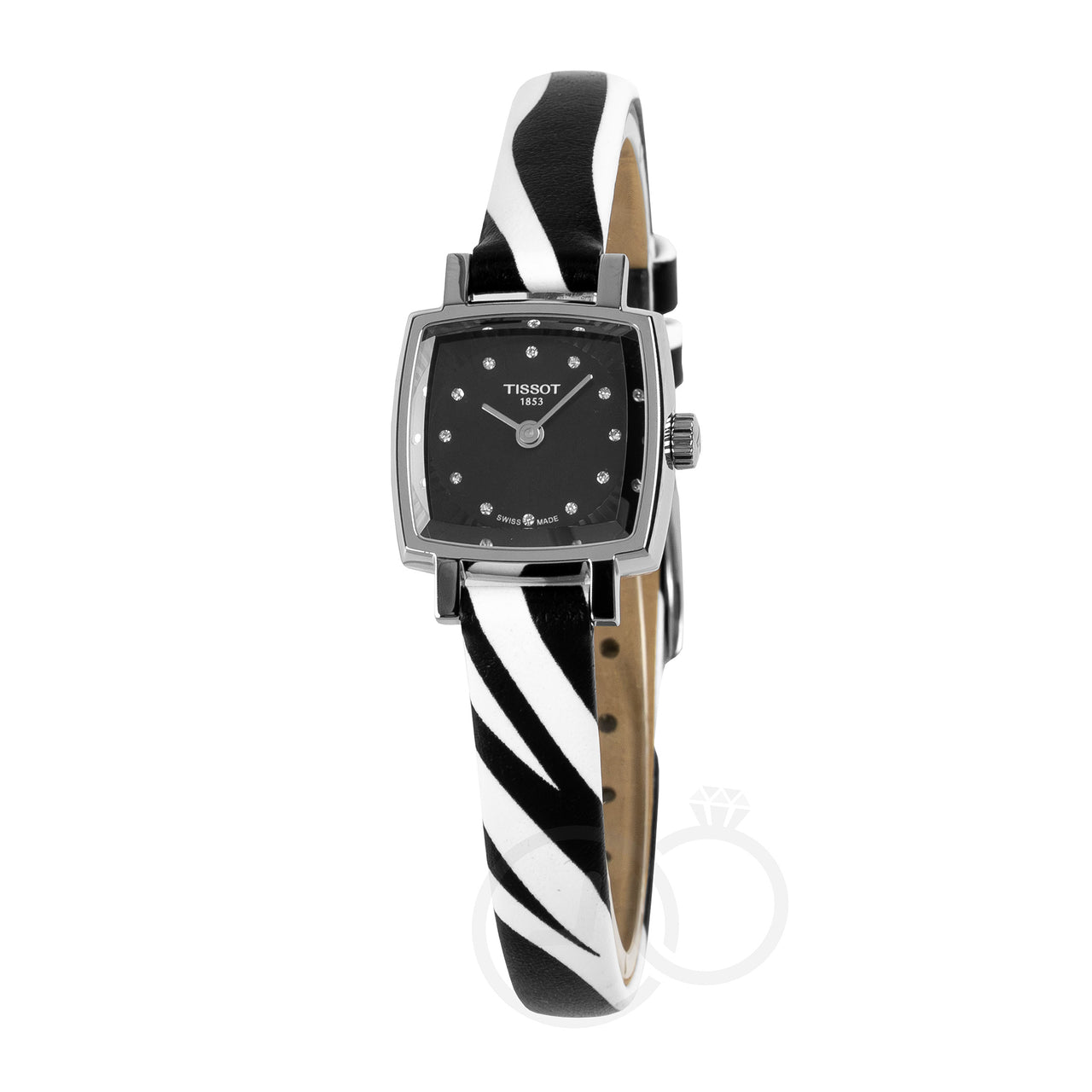 Tissot Lovely 20mm Silver Ladies' Zebra Diamond Watch