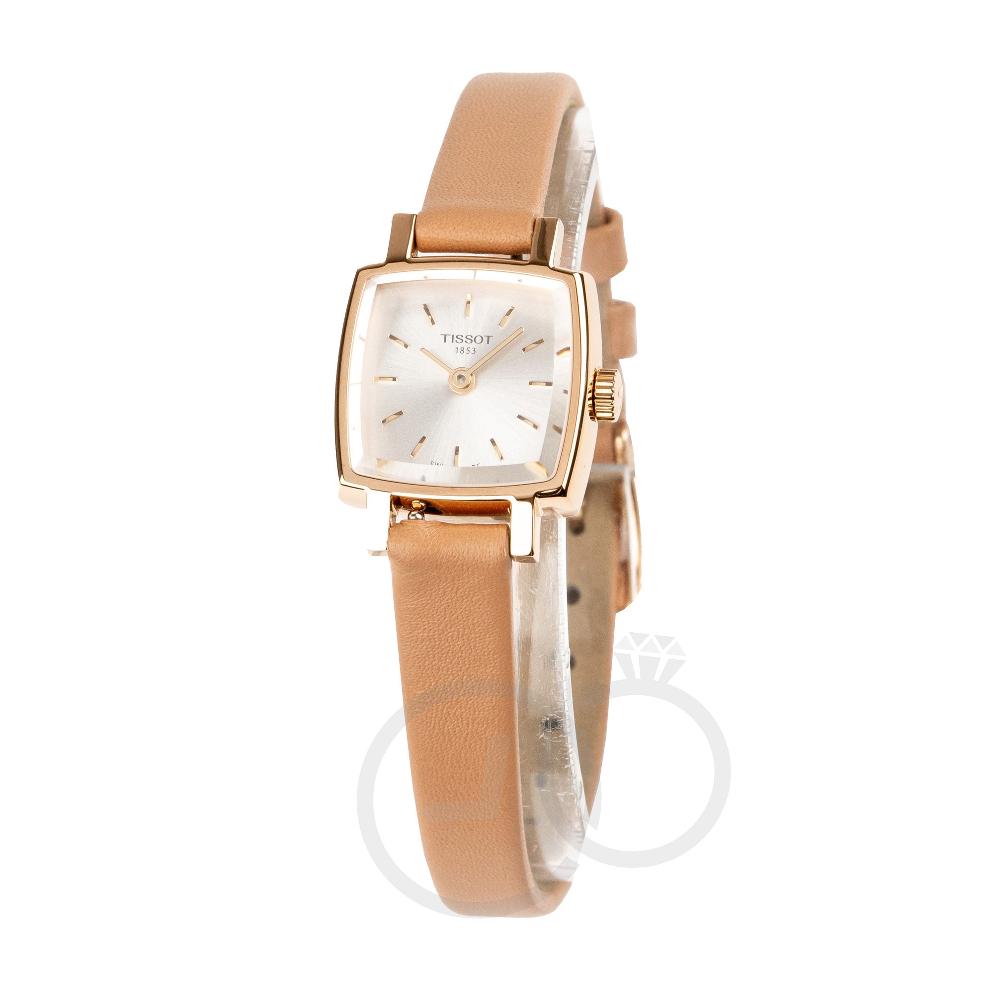 Tissot Lovely Summer Square Ladies Rose Gold Watch T0581093603101