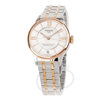 Thumbnail for Tissot Chemin Des Tourelles Powermatic 80 Ladies White Rose Gold Watch T0992072211801