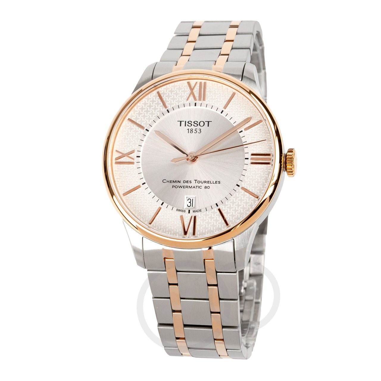 Tissot Chemin Des Tourelles Powermatic 80 Helvetic Pride Two Tone Watch T0994072203801