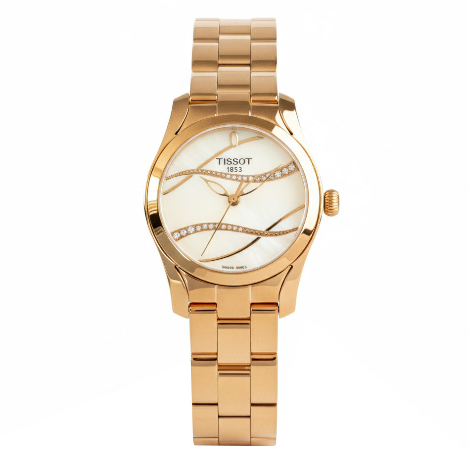 Tissot Ladies' 30mm T-Wave Rose Gold Watch