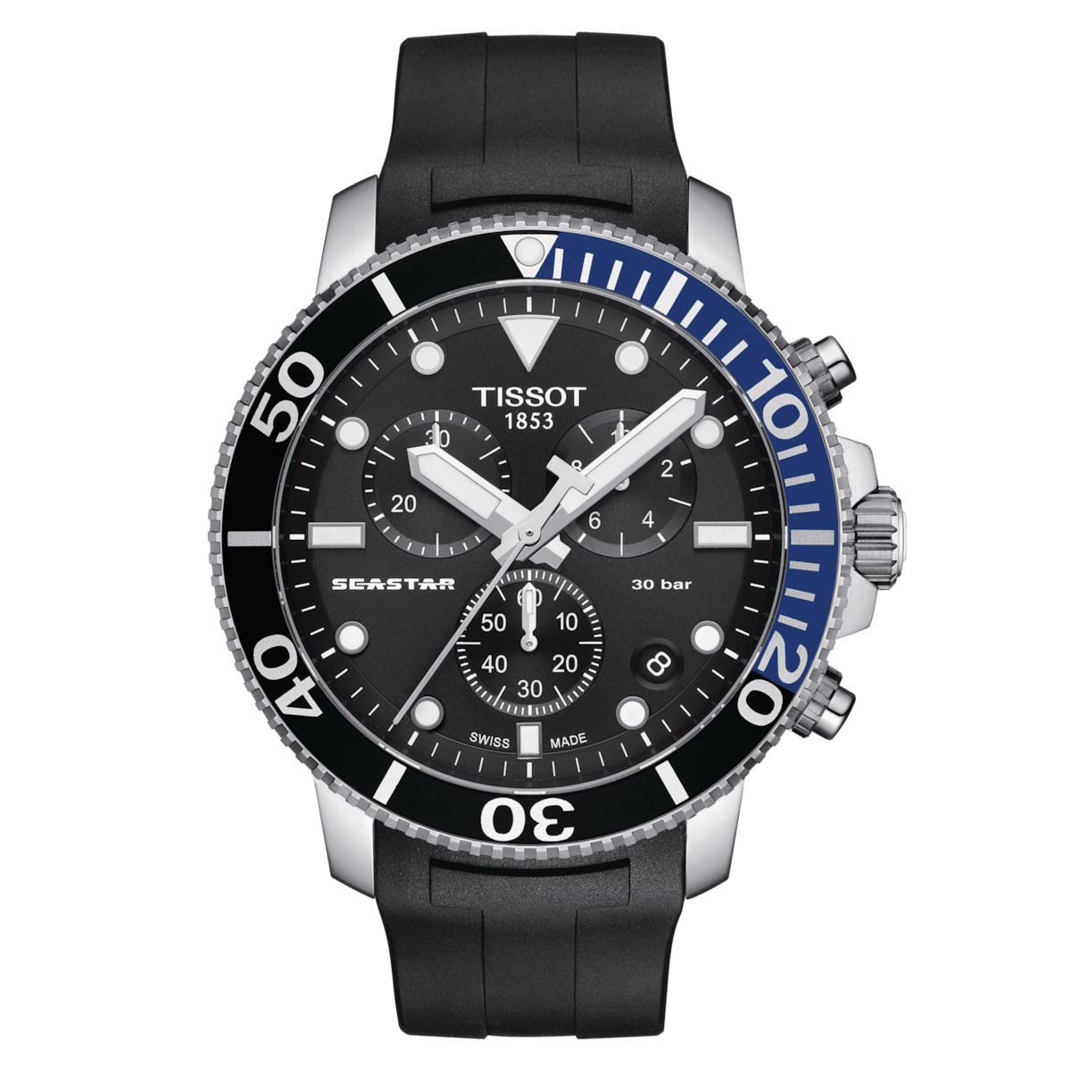 Tissot Seastar 1000 Chronograph Men's Black Watch T1204171705102