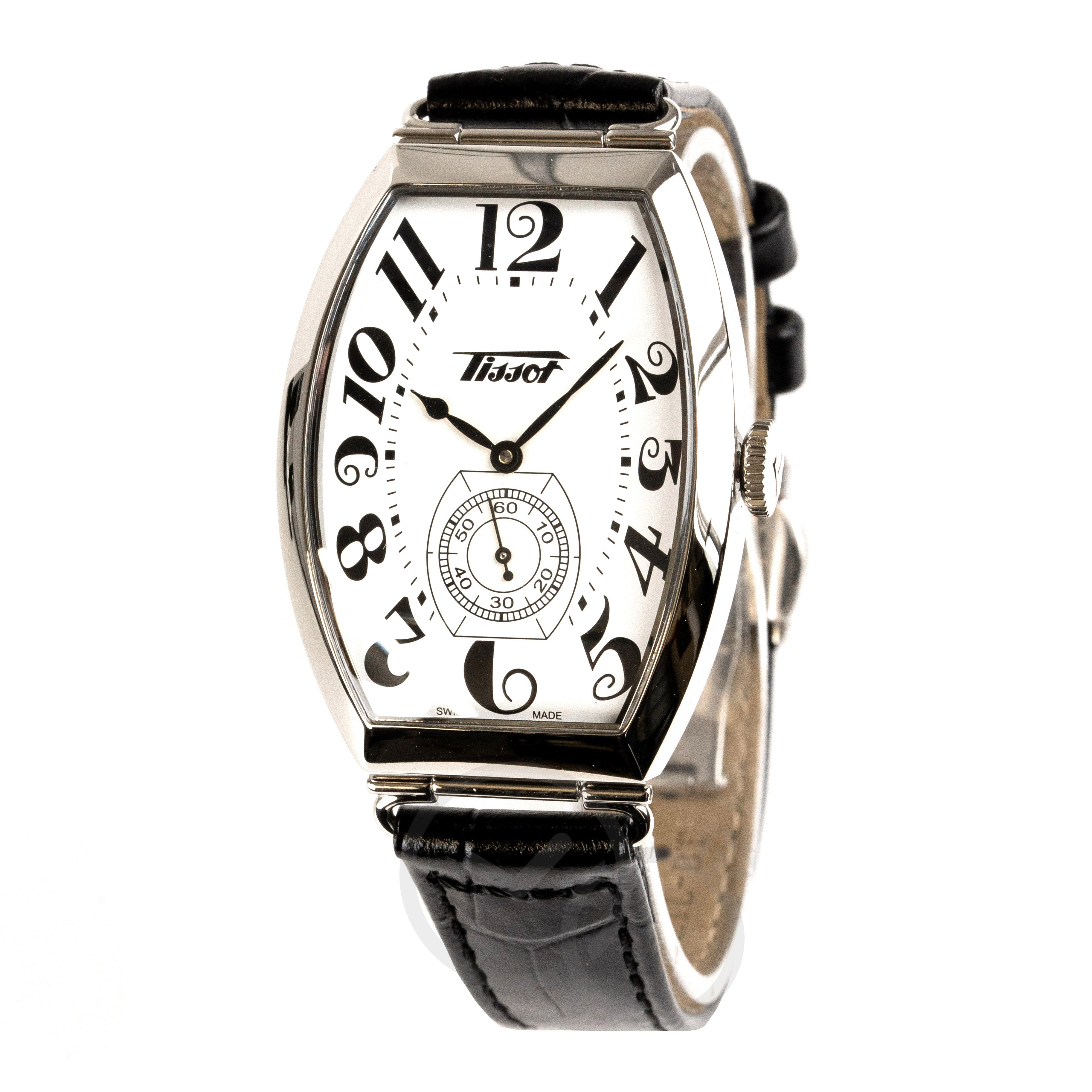 Tissot Ladies Watch Heritage Porto Hand Wind Black White T1285051601200