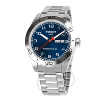 Thumbnail for Tissot PRS 516 Powermatic 80 Men's Silver Blue Watch T1314301104200