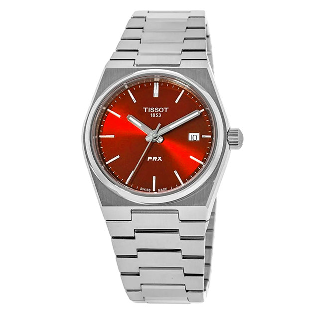Tissot Ladies' Quartz Watch 35mm PRX Red Stainless Steel