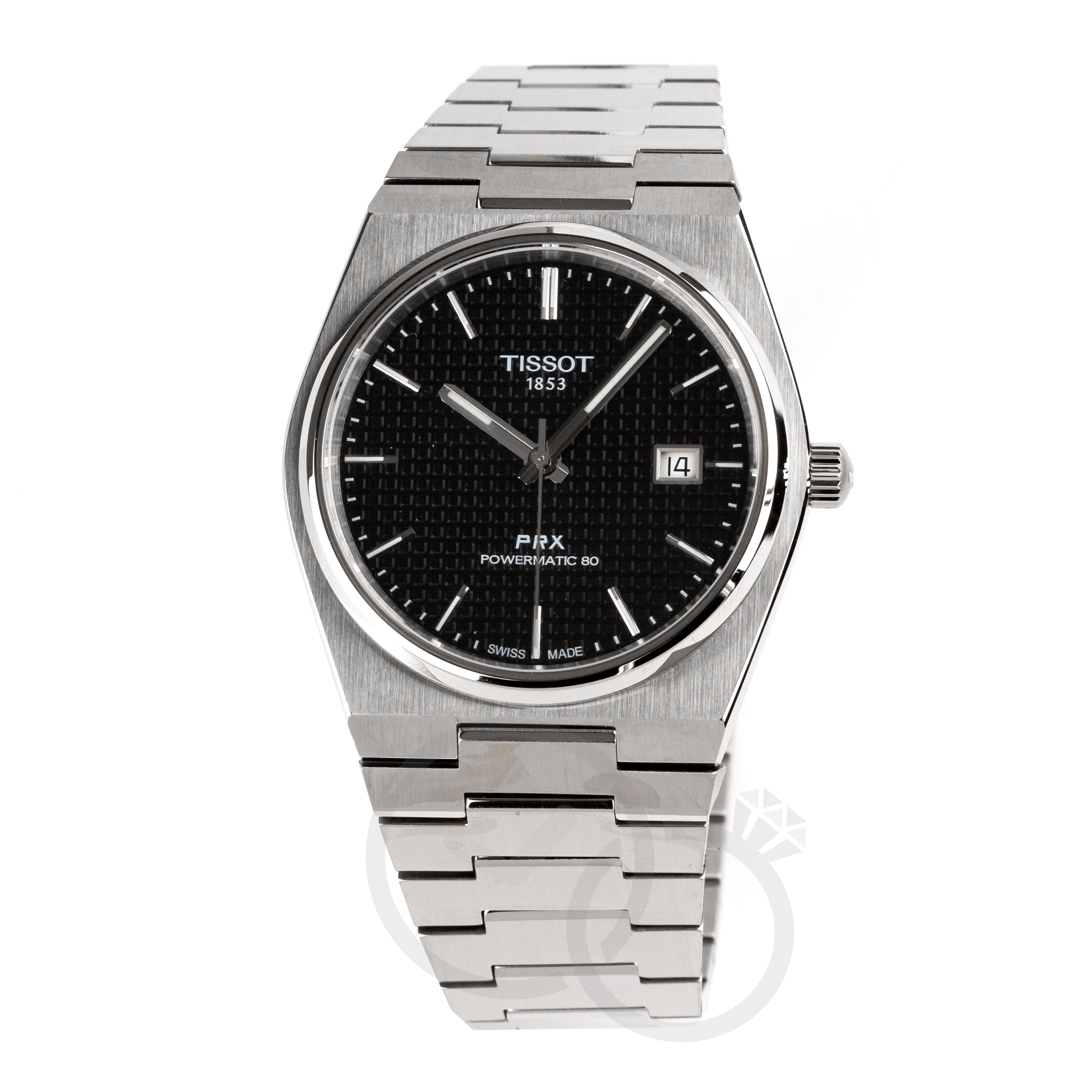 Tissot Prx Powermatic 80 Men's Black Watch T1374071105100