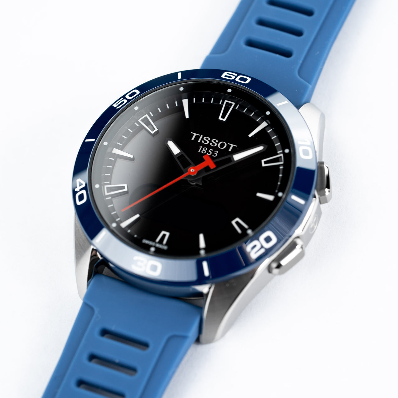 Tissot Men's Solar Smartwatch 44mm T-Touch Connect Sport Blue