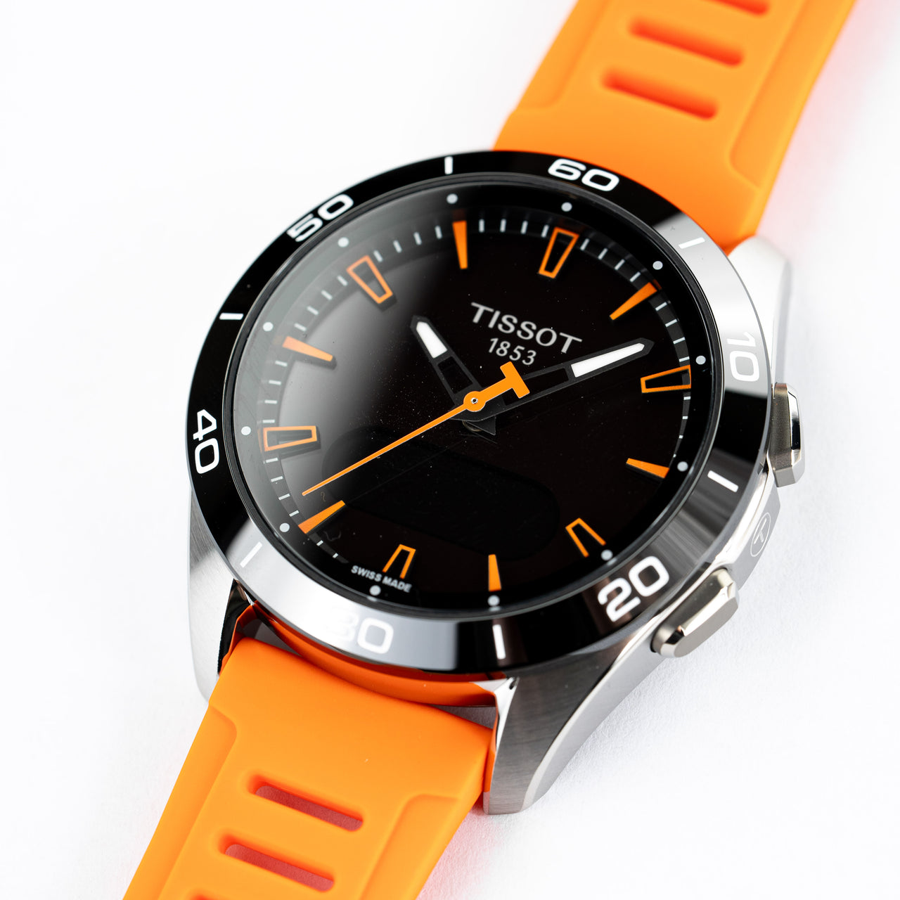 Tissot Men's Solar Smartwatch 44mm T-Touch Connect Sport Orange