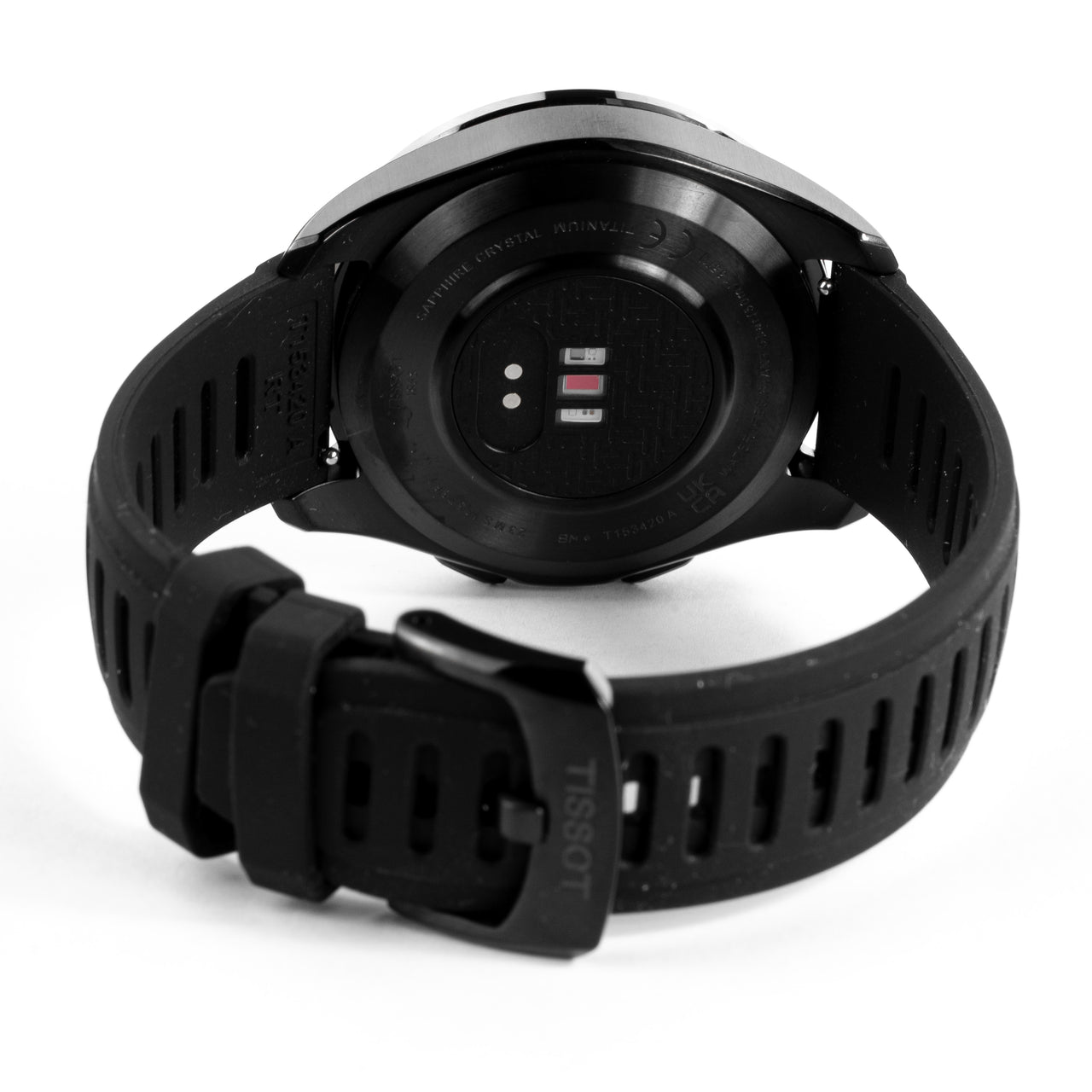 Tissot Men's Solar Smartwatch 44mm T-Touch Connect Sport Black Rubber