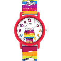 Thumbnail for Timex Peanuts Weekender Color Rush Unisex White Watch TW2V77700