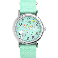 Thumbnail for Timex Peanuts Weekender Unisex Blue Watch TW2W24500