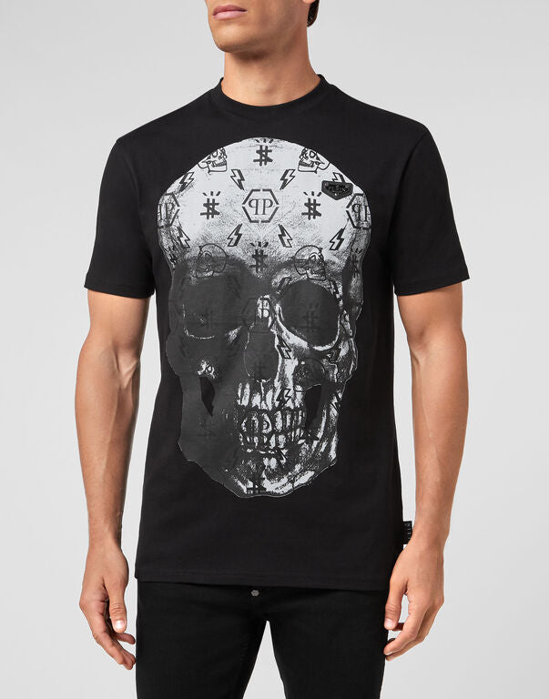 Philipp Plein LS Round Neck Print Skull T-Shirt Size XXL