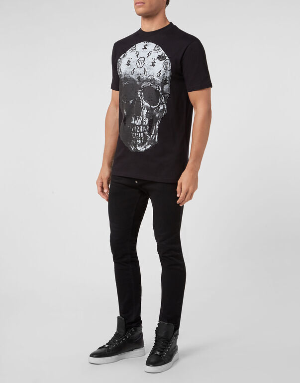 Philipp Plein LS Round Neck Print Skull T-Shirt Size XXL