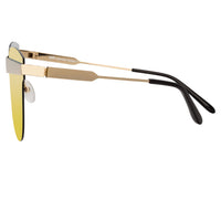 Thumbnail for United Nude x Linda Farrow Gold Mirrored Sunglasses