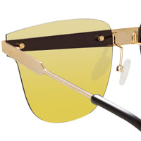 Thumbnail for United Nude x Linda Farrow Gold Mirrored Sunglasses