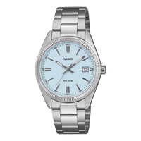 Thumbnail for Casio Unisex Quartz Date Watch 35mm Classic Ice Blue Silver