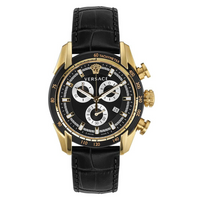 Thumbnail for Versace Men's Watch V-Ray 44mm Black Gold VE2I00921