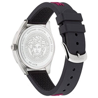 Thumbnail for Versace V-Vertical Men's White Dial Black Watch VE3H00122