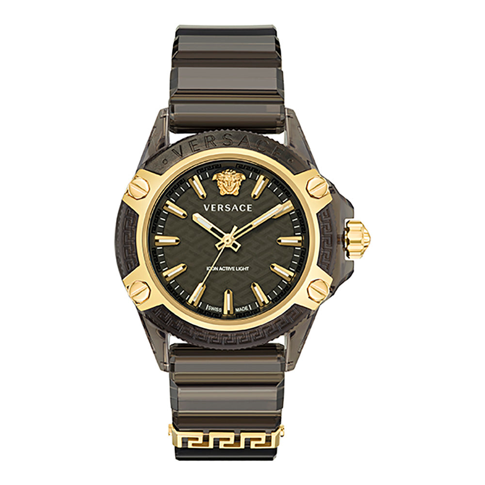 Versace Icon Active Indiglo Unisex Black Watch VE6E00123