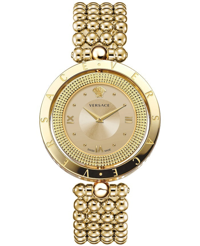 Versace Ladies Watch Greca Logo Two-Tone Silver VEVH00620 – Watches &  Crystals