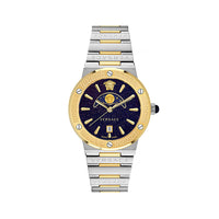 Thumbnail for Versace Greca Logo Moon Phase Unisex Silver Watch VE7G00223