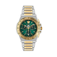 Thumbnail for Versace Greca Extreme Men's Green Silver Watch VE7H00523