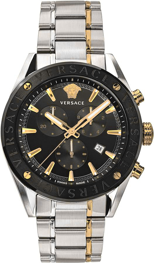 Versace Men's Watch V-Chrono Black Bracelet VEHB00619 – Watches