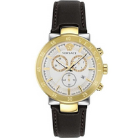 Thumbnail for Versace Urban Mystique Men's Chronograph White Gold Watch VEPY01321