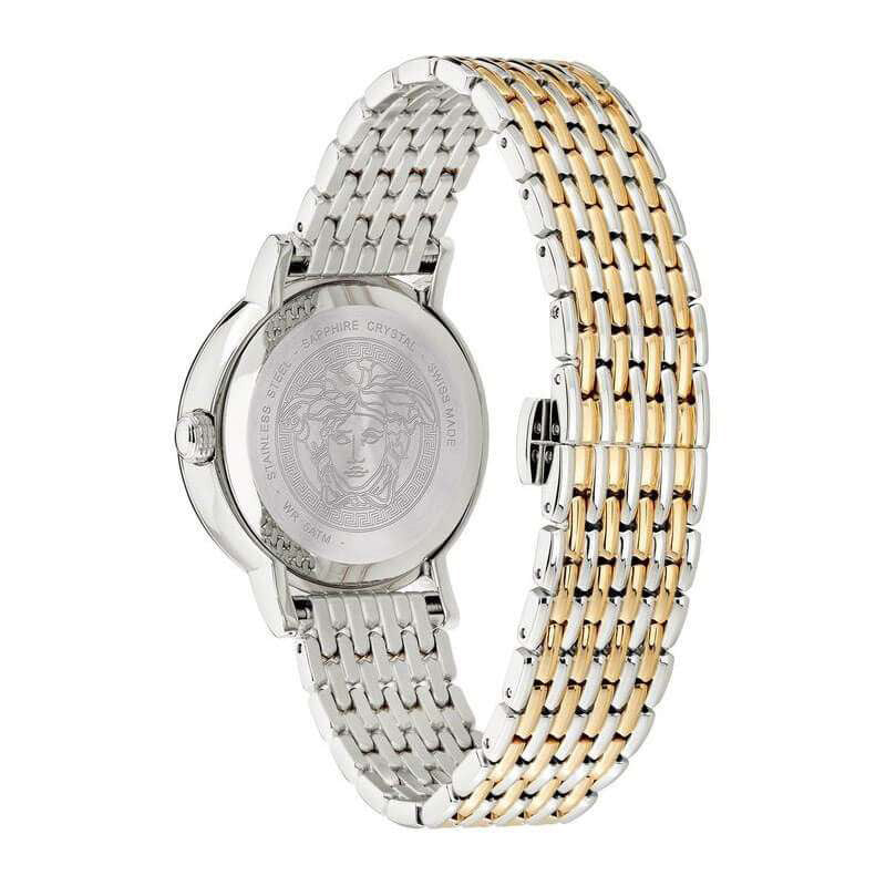 Versace Virtus 36mm Ladies' Silver Gold Watch VERI00720