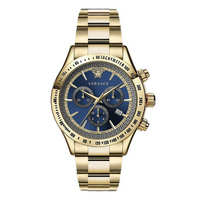 Thumbnail for Versace Men's Watch Chrono Classic Blue Gold Bracelet VEV700619