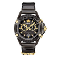 Thumbnail for Versace Icon Active Chronograph Men's Black Gold Watch