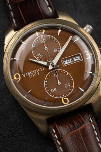 Thumbnail for Visconti Watch Roma 60s Bronze 42mm KW21-06