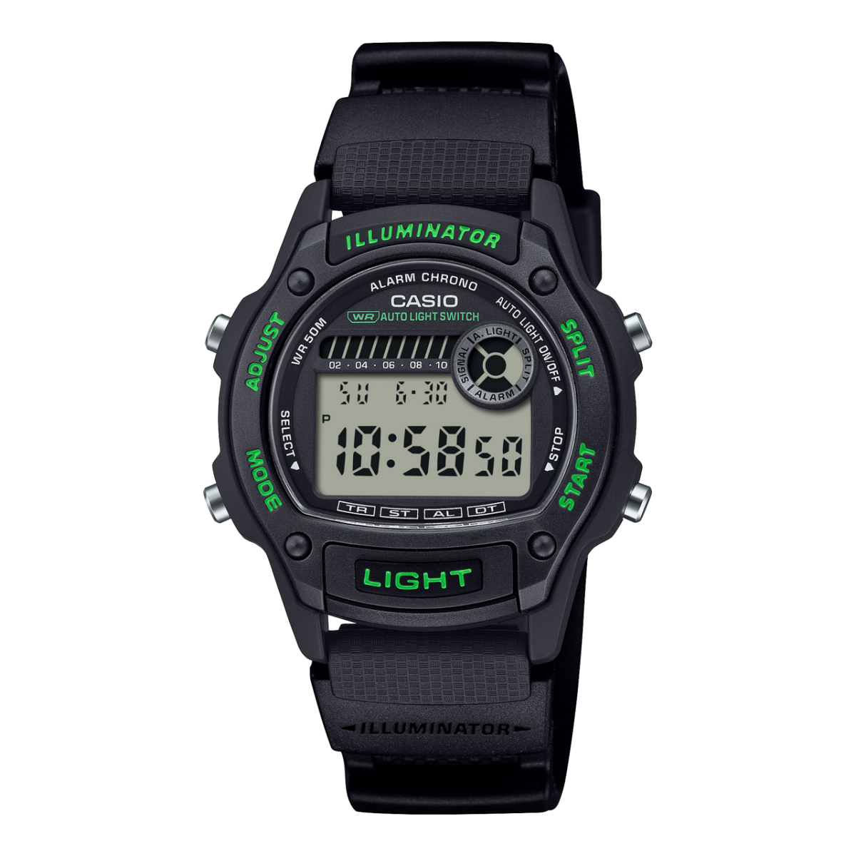 Casio Unisex Black Digital Resin Watch