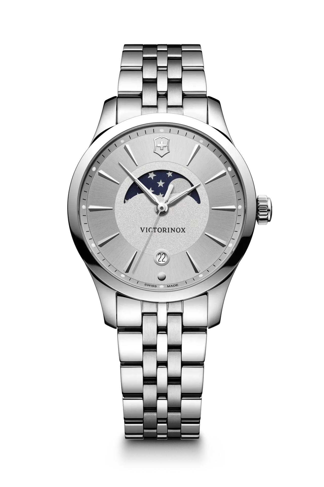 Victorinox Alliance Small Moon Phase Ladies' Silver Watch 241833