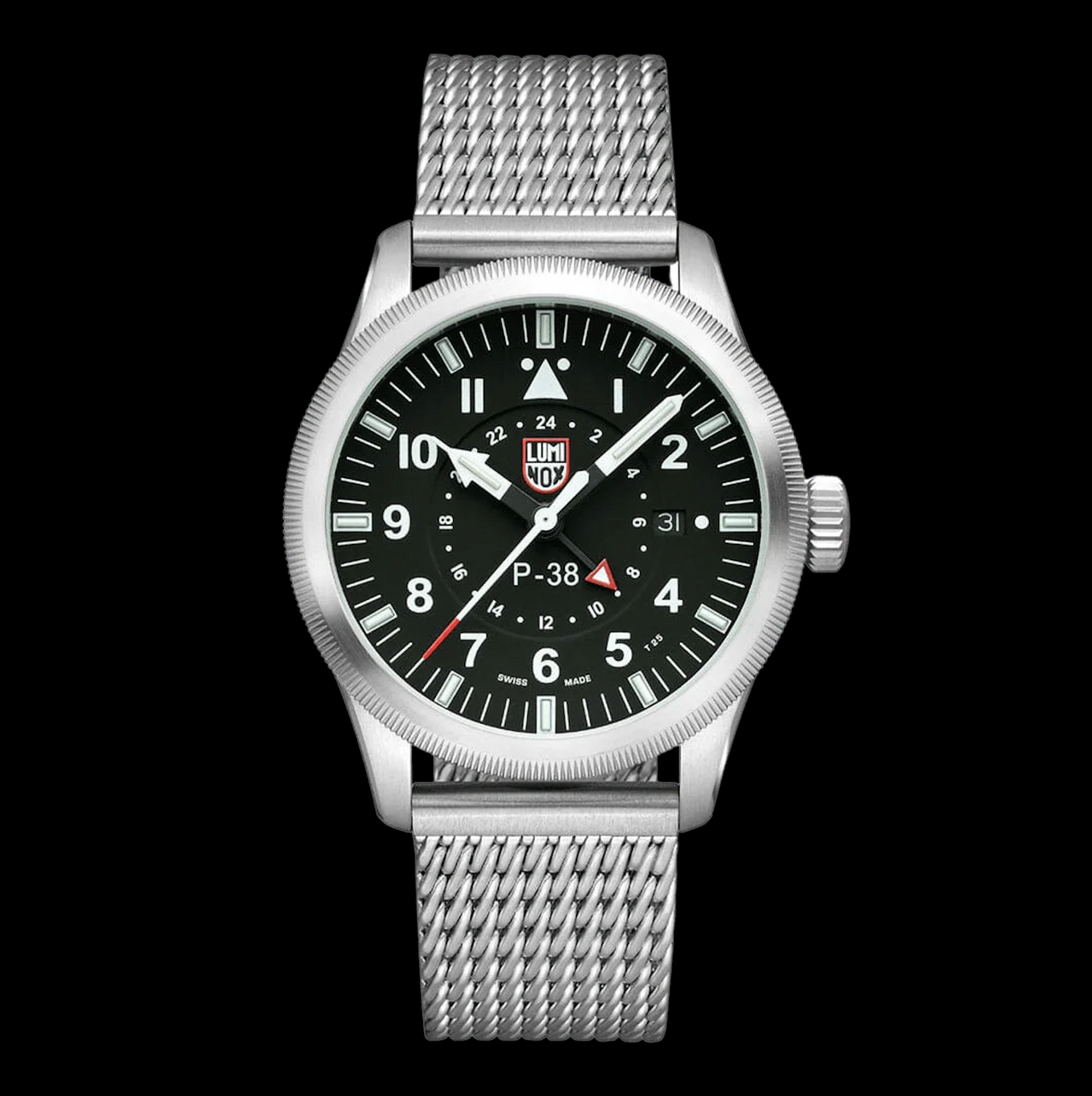 Luminox Air Pilot P-38 Lightning GMT Men's Silver Watch XA.9522