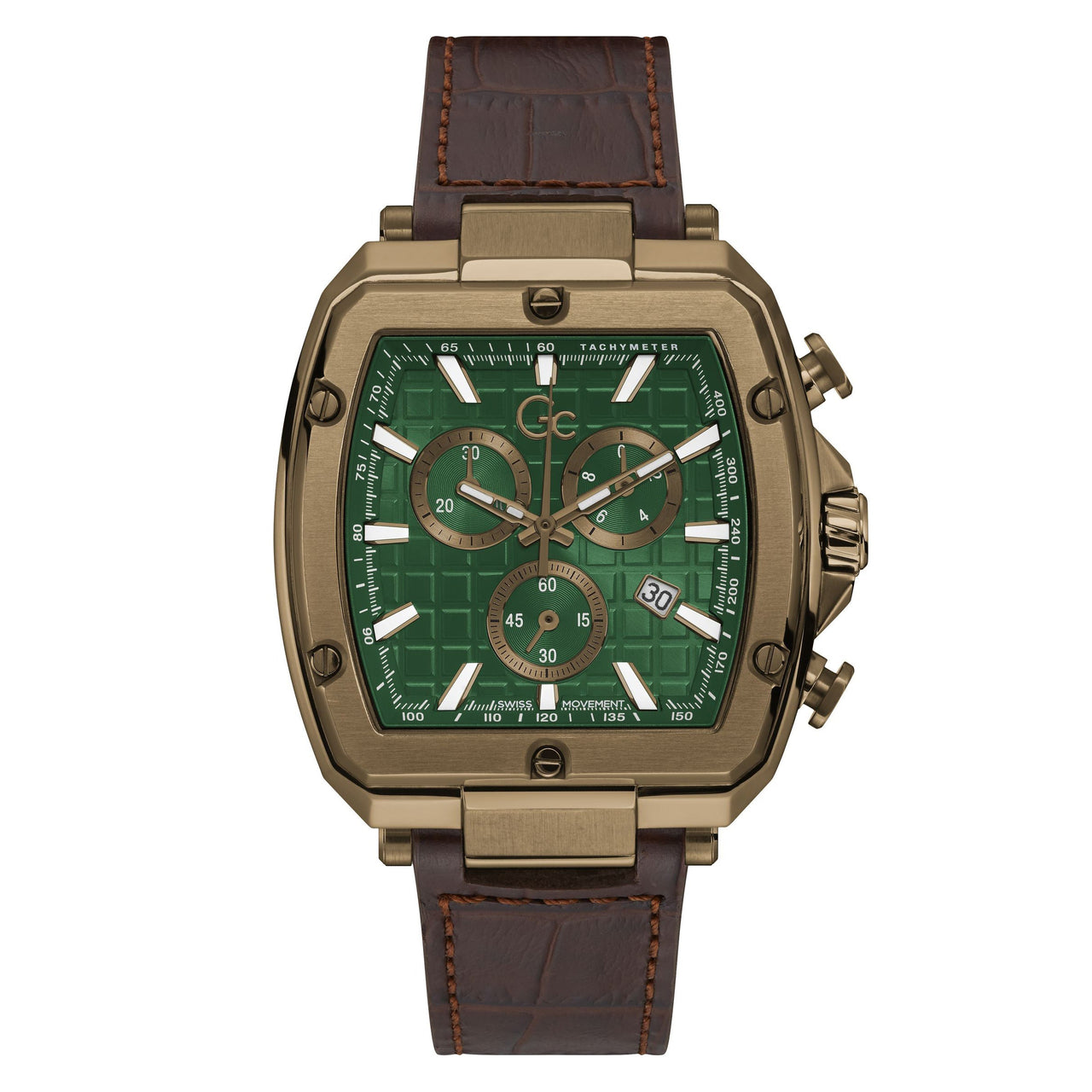 Gc Spirit Tonneau Men's Green Watch Y83002G5MF