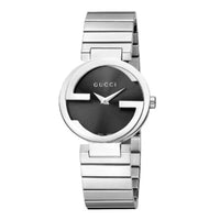 Thumbnail for Gucci Watch Interlocking G Ladies 37mm Silver Black YA133307