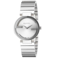 Thumbnail for Gucci Watch Interlocking G Ladies 37mm Silver YA133308