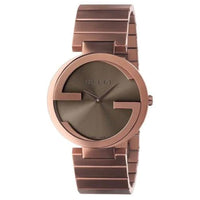 Thumbnail for Gucci Watch Interlocking G Ladies 37mm Brown YA133317