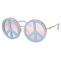 Thumbnail for Yaz Bukey x Linda Farrow Blue Pink Sunglasses