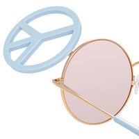 Thumbnail for Yaz Bukey x Linda Farrow Blue Pink Sunglasses